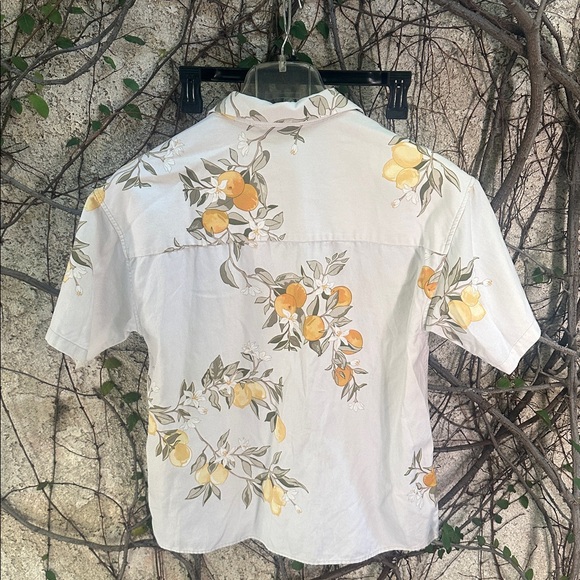 Kith Cream and Orange Floral  Shirt - Picture 9 of 9